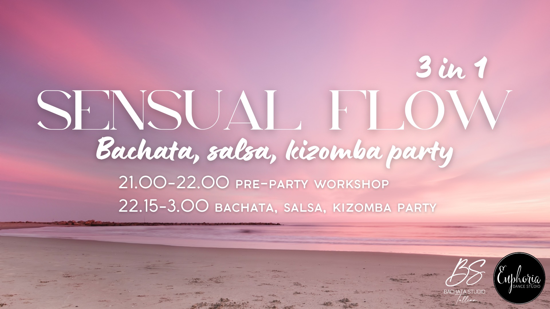 Sensual Flow 3in1: Bachata-Salsa-Kizomba Party in 3 rooms